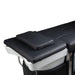 aerial view of black shampoo bed with pillow
