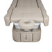 overhead of Beige Shampoo bed with headrest