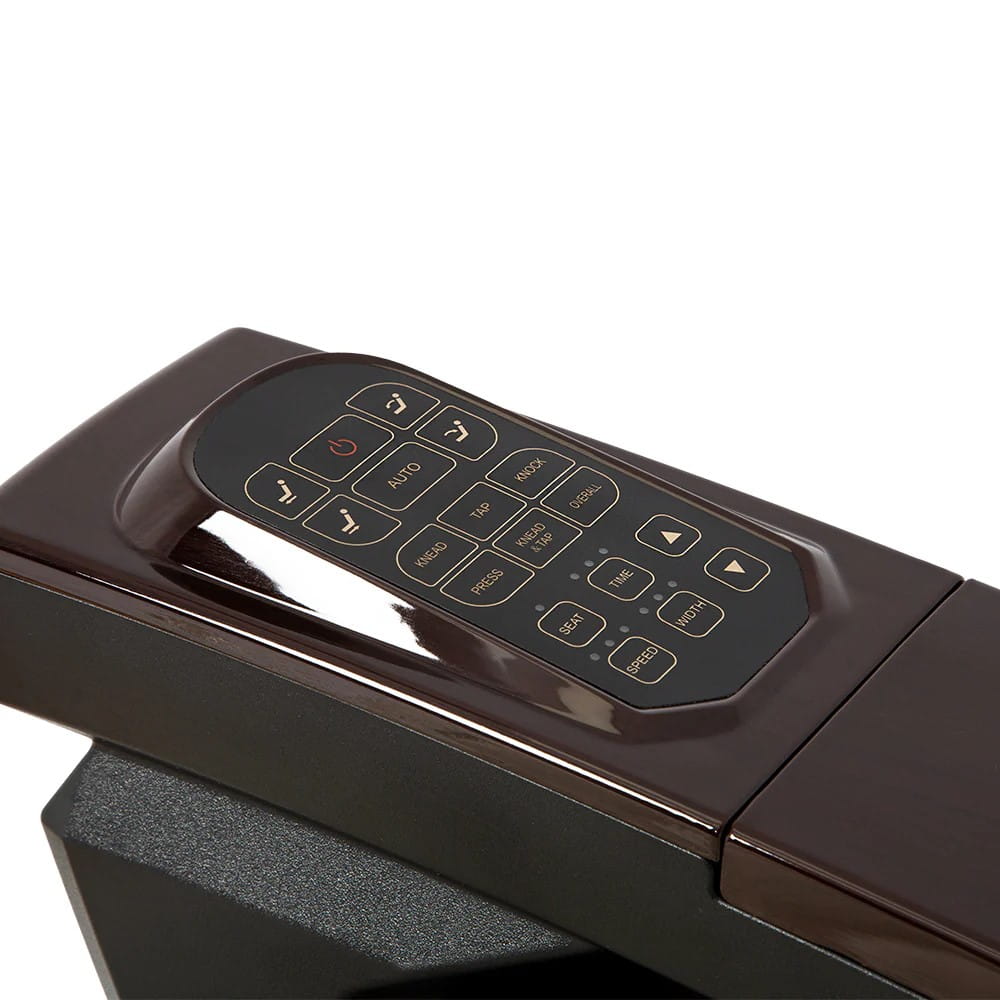 Remote in top chair armrest with various capabilities