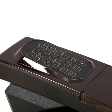 Remote in top chair armrest with various capabilities