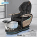 Gulfstream Peria Relax Spa with Black Super Relax 3 chair, black base and Bird Nest crystal bowl