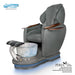 Gulfstream Peria Relax Spa with Dark Grey quilted Super Relax 2 chair, dark base and Bird Nest crystal bowl