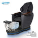 Gulfstream Peria Relax Spa with Black quilted Super Relax 2 chair, black base and Bird Nest crystal bowl