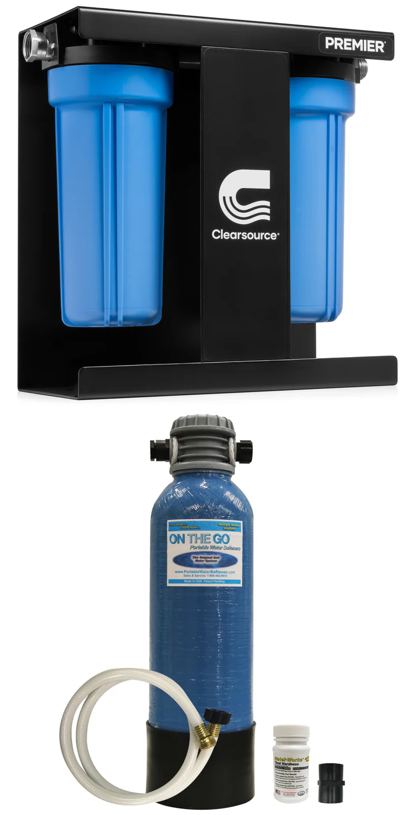 Clearsource 2 Canister and On The Go™ Standard Water Softener Bundle