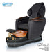 Gulfstream Super Relax 2 Spa with Black quilted Super Relax 2 chair, black base and amber glass bowl
