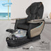 Gulfstream Super Relax 2 Spa with Black Super Relax 3 chair, black base and clear glass bowl