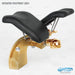Gold upgraded pedicure footrest with raised leg rest
