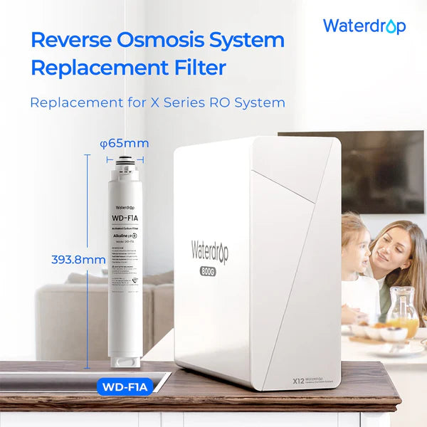 Waterdrop X Series Reverse Osmosis System, X8 with Alkaline Filter