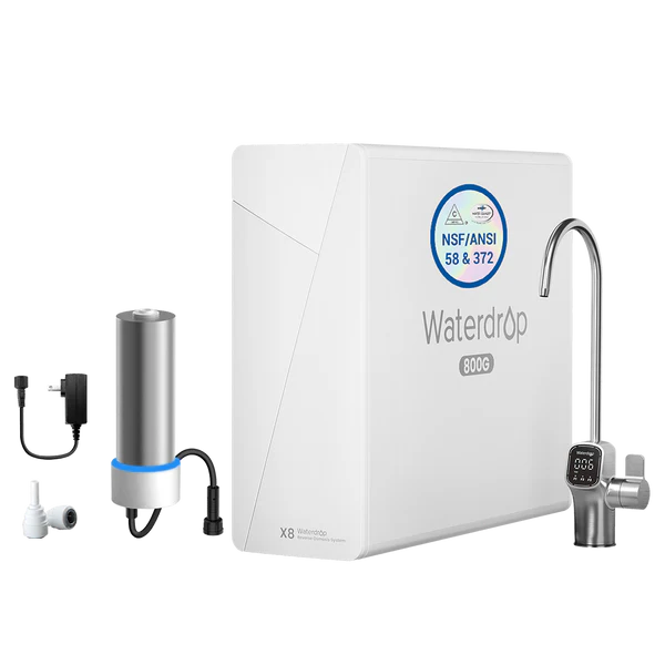 Waterdrop X8 Reverse Osmosis System with UV Sterilizing Light