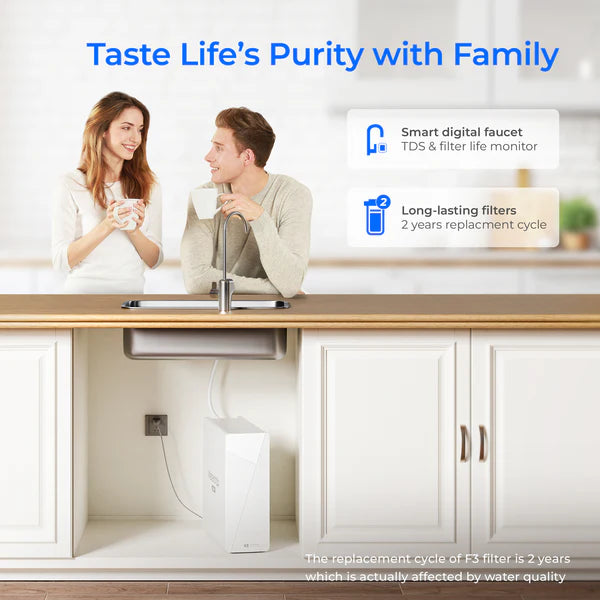 Waterdrop X Series Reverse Osmosis System, X8 with Alkaline Filter