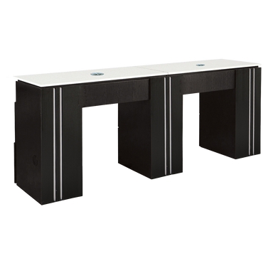 Black double manicure table