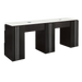 Black double manicure table