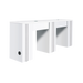 Front view of white manicure table 
