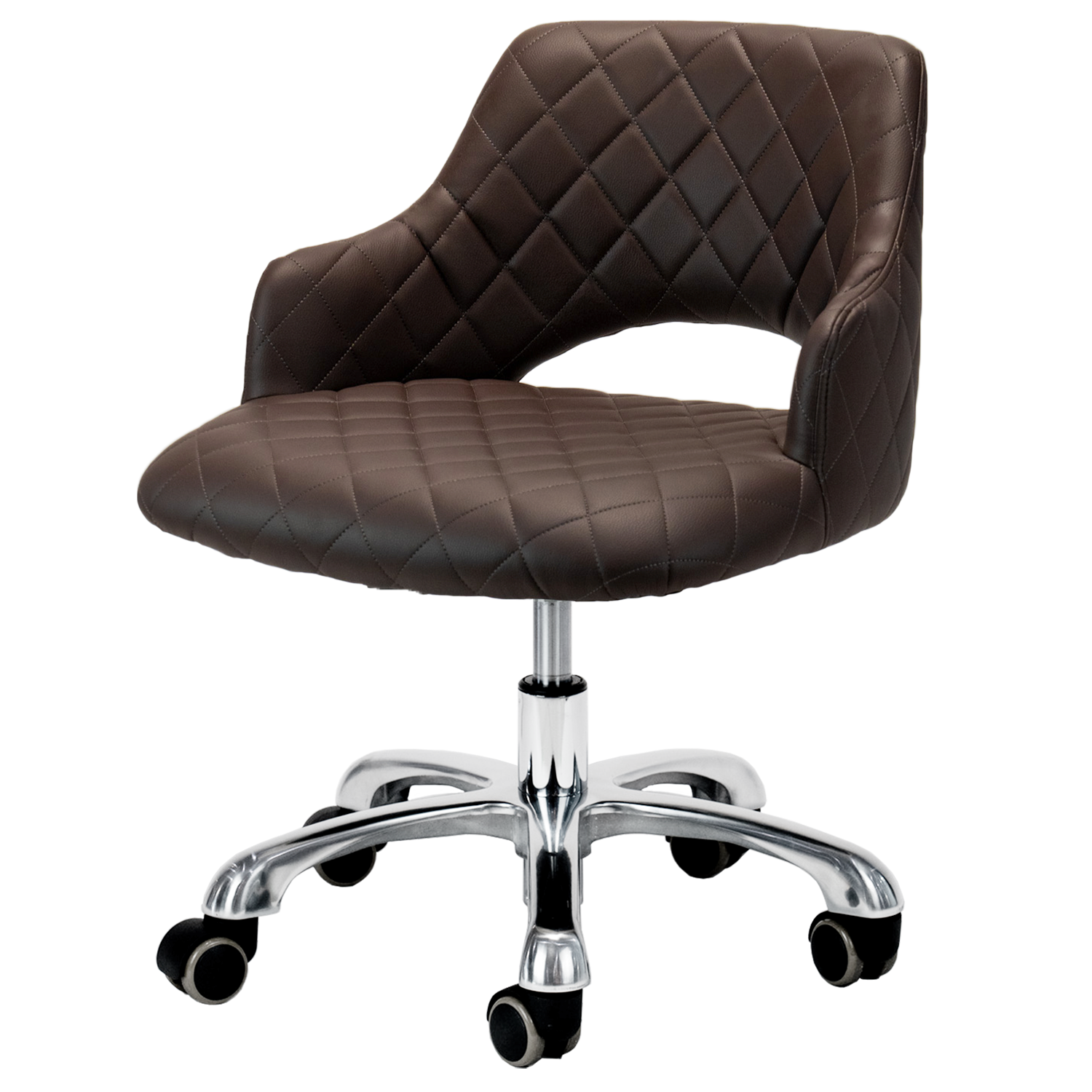 Chocolate colored pedicure stool
