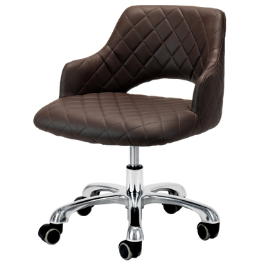 Chocolate colored pedicure stool