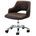 Chocolate colored pedicure stool