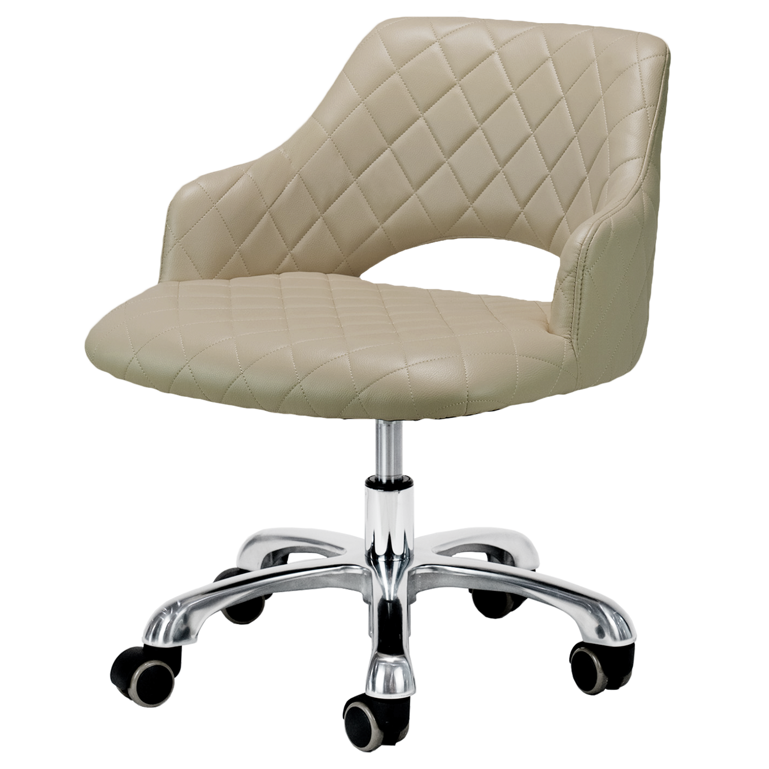 Parchment colored pedicure chair