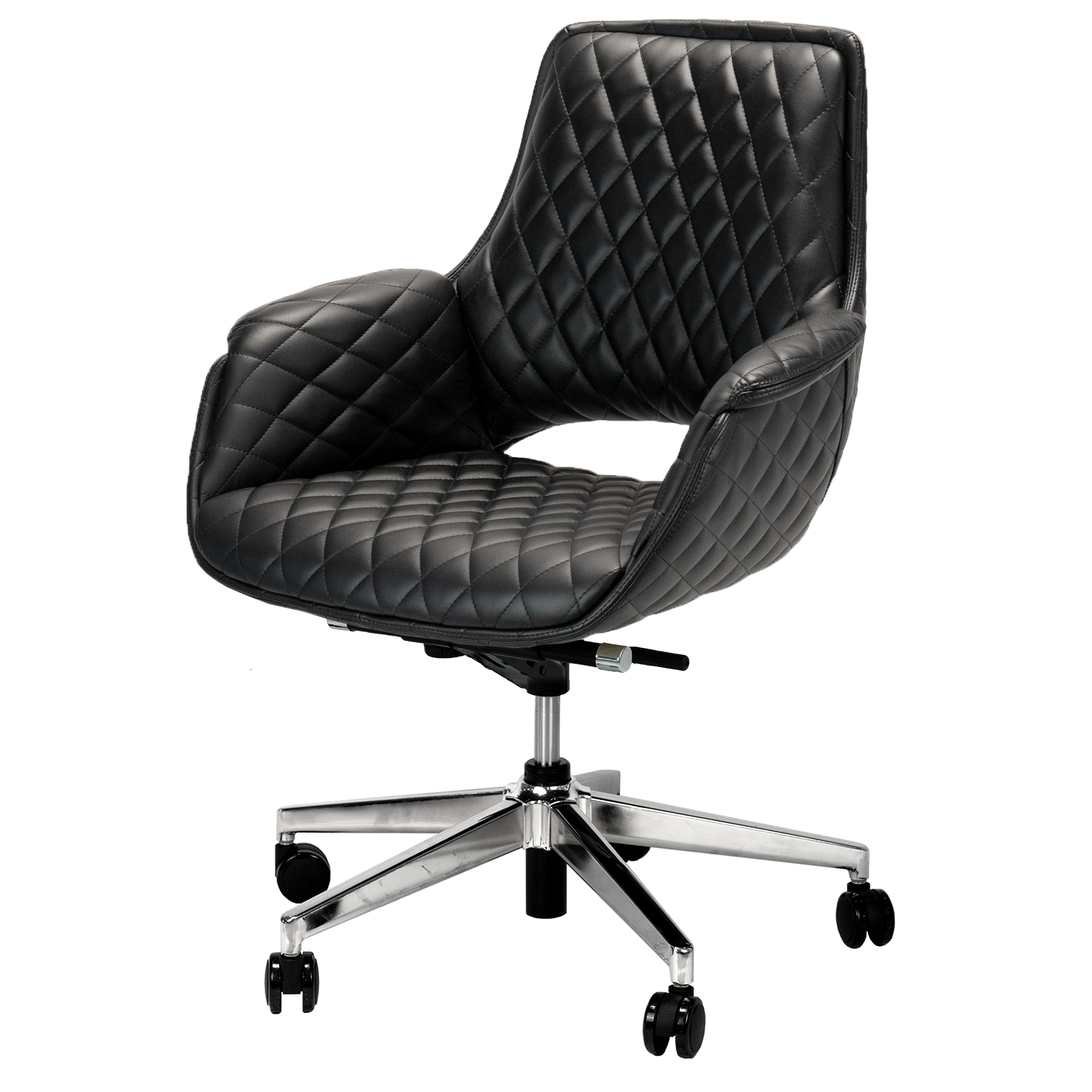 Black salon customer chair 