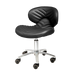 Black pedicure technician stool