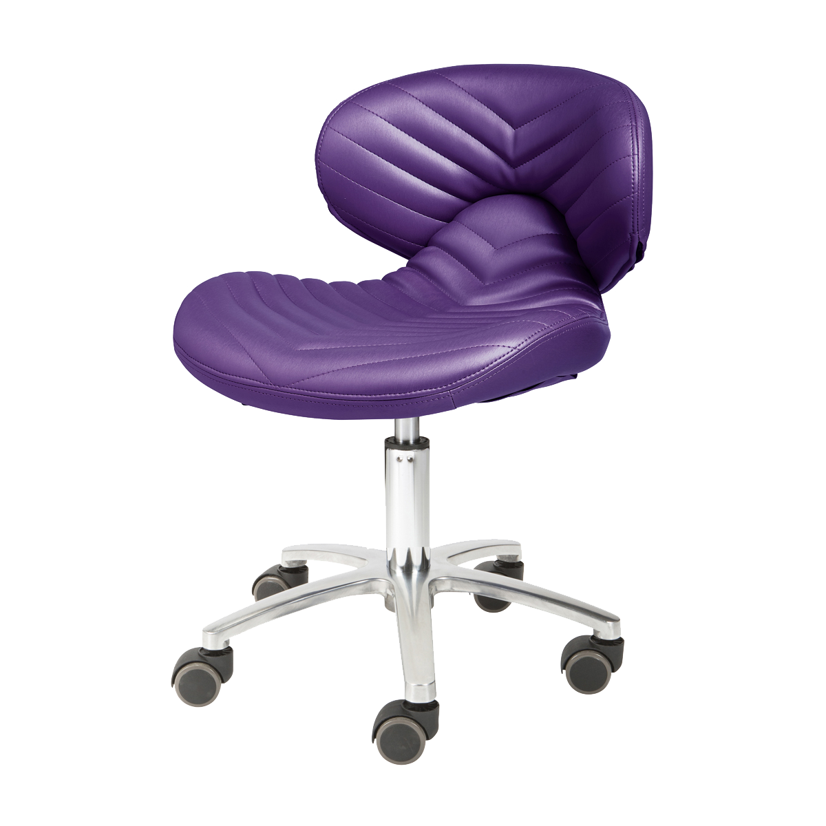 Violet colored  pedicure technician stool