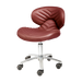 Red pedicure technician stool