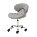 Gray pedicure technician stool