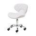 White pedicure technician stool