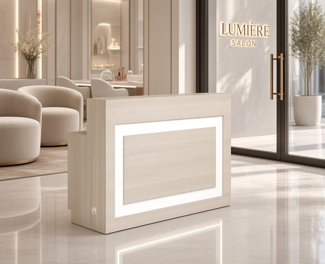 Whale Spa Lume TimberLuxe Reception Desk
