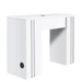 White manicure table front view with vent on the side