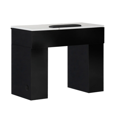 Front view of black manicure table
