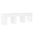 Image of white triple manicure nail table