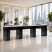 Triple manicure table in modern salon