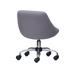 Rear view of gray technician stool 