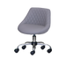 Front view of gray pedicure stool