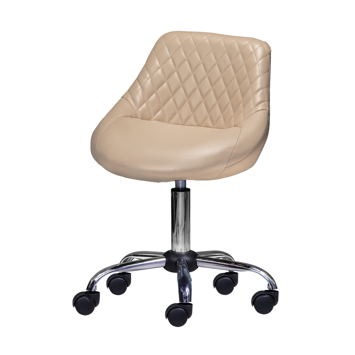 Parchment colored pedicure stool