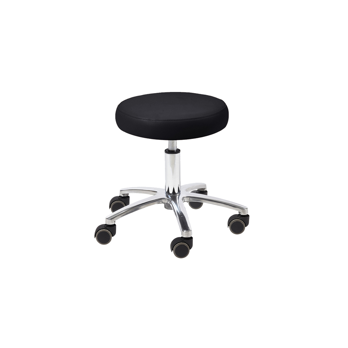 Pedicure stool with black seat