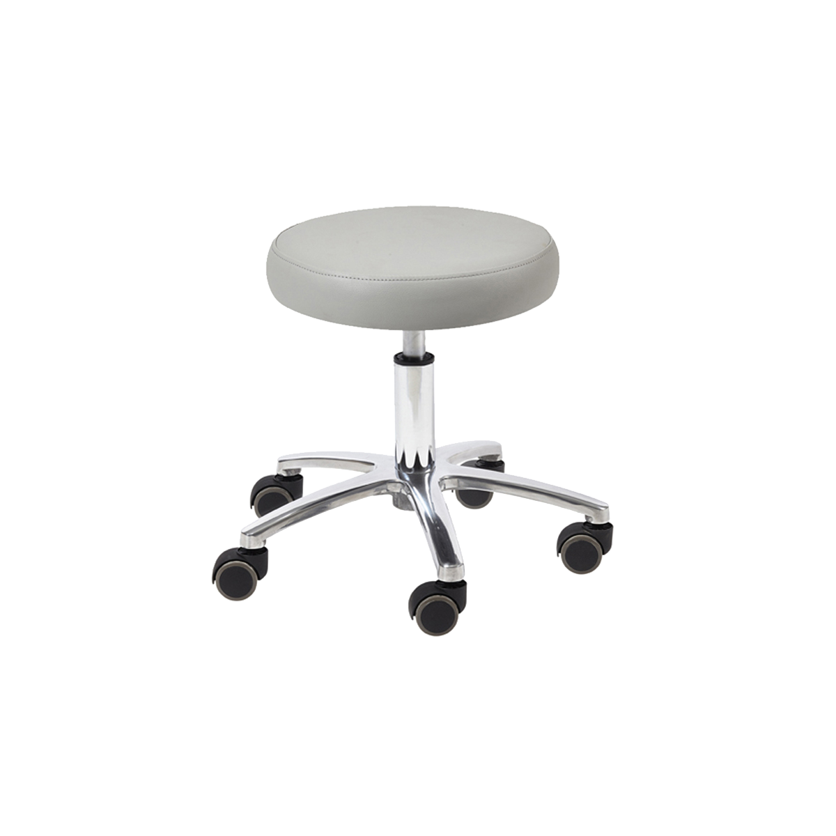 Pedicure stool with gray seat