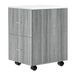 Gray pedicure trolley with quartz top 