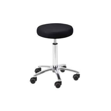 Technician stool with black seat