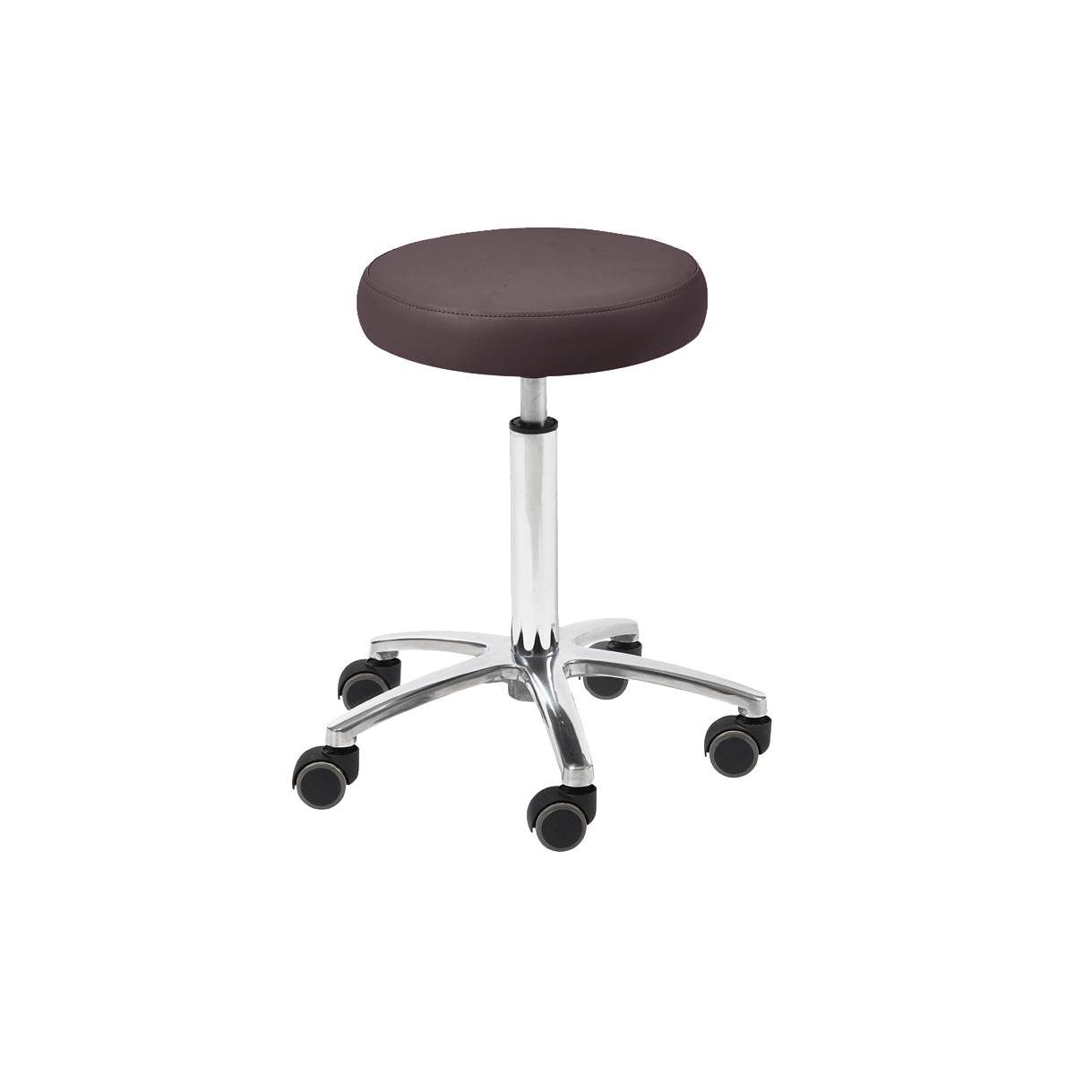 Technician stool with Chocolate colored seat