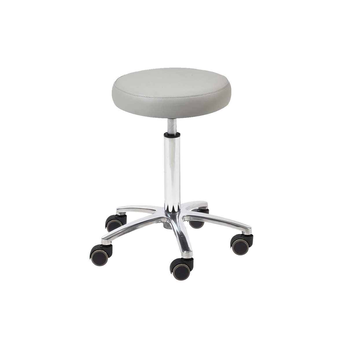 Technician stool with gray seat
