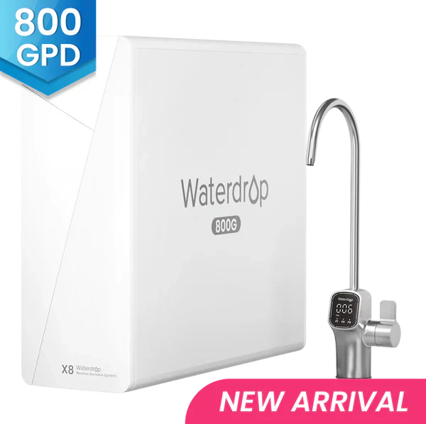 X8 Tankless Reverse Osmosis Water Filtration System with Smart Faucet and 9-Stage Filtration