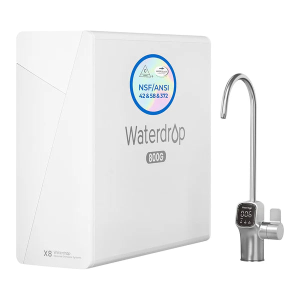 Waterdrop X Series Reverse Osmosis System, X8 with Alkaline Filter
