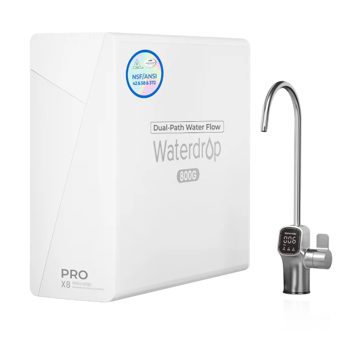Waterdrop X Series Dual Flow Reverse Osmosis System, X8-PRO