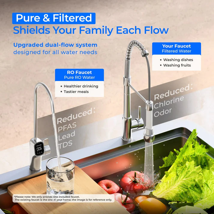 Waterdrop X Series Dual Flow Reverse Osmosis System, X12-PRO